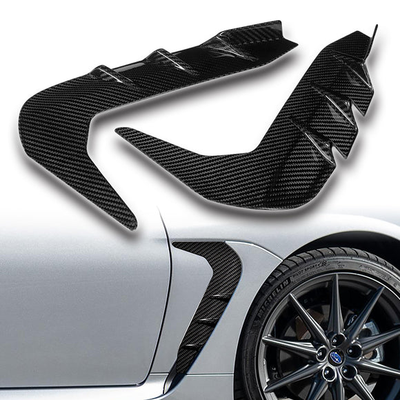 For 2022 – 2024 Subaru BRZ / Toyota GR86 Side Sport Fender Vent Garnish Trim -Real Carbon Fiber