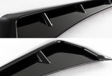 For 2016 – 2021 Honda Civic ABS Side Sport Air Wing Fender Vent Garnish Trim -Glossy Black