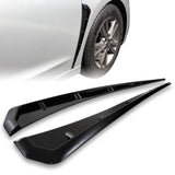 For 2016 – 2021 Honda Civic ABS Side Sport Air Wing Fender Vent Garnish Trim -Glossy Black
