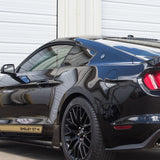 Real Carbon Fiber Tape On Side Window Sun Shield Rain Guard Visor For 2015 - 2020 Ford Mustang 2-DR/Coupe