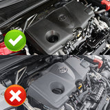 For 2018 - 2020 Toyota Camry 2.5L / 4-Cylinder Engine Cover Trim- Real Carbon Fiber