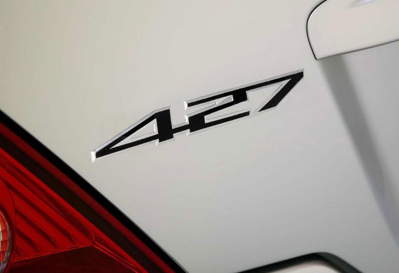427 Aluminum Sticker Decal Emblem Badge Bumper / Trunk / Hood / Engine -Black