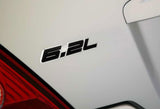 6.2L Aluminum Sticker Decal Emblem Badge Bumper / Trunk / Hood / Engine -Black