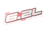 6.2L Aluminum Sticker Decal Emblem Badge Bumper / Trunk / Hood / Engine -Silver