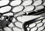 RS4 Style For 1996 - 2001 Audi A4 / S4 / B5 Front Honeycomb Grille Grill -Black ABS