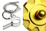 Universal JDM Aluminum Racing Bonnet Hood Pin Lock Kit -Golden