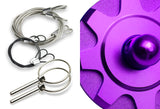 Universal JDM Aluminum Racing Bonnet Hood Pin Lock Kit -Purple
