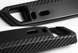 JDM Style Front License Plate Holder Relocation Bracket -Black Carbon Fiber Look