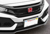 JDM Style Front License Plate Holder Relocation Bracket -Black Carbon Fiber Look
