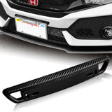 JDM Style Front License Plate Holder Relocation Bracket -Black Carbon Fiber Look
