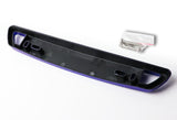 JDM Style Front License Plate Holder Relocation Bracket -Blue Carbon Fiber Look