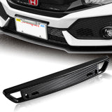 JDM Style Front License Plate Holder Relocation Bracket -Carbon Fiber Look