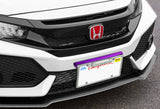 JDM Style Front License Plate Holder Relocation Bracket -Purple Carbon Fiber Look