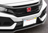 JDM Style Front License Plate Holder Relocation Bracket -Silver Carbon Fiber Look