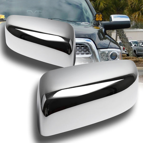 thumbnail image 2 of Chrome ABS Mirror Cover Caps For Dodge Ram 1500 2500 3500 No Signal Cut Out 2 of 2