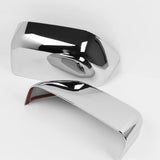 Side View Half Mirror Covers Cap For 2017-2023 Ford F-250 F-350 F-450 F-550 Super Duty -Chrome ABS