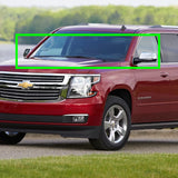 Side View Half Mirror Covers Cap For 2015-2020 Chevy Tahoe Suburban GMC Yukon XL -Chrome ABS