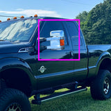 Side View Mirror Covers Cap For 2008 - 2016 Ford F-250 F-350 F-450 F-550 Super Duty -Chrome ABS W/ Turn Signal Hole