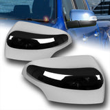 Side View Mirror Covers Cap For 2019 - 2023 Ford Ranger -Chrome ABS W/ Turn Signal Hole