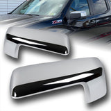 Side View Half Mirror Covers Cap For 2019-2025 Chevy Silverado / GMC Sierra 1500 -Chrome ABS
