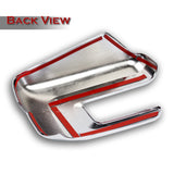 Side View Mirror Covers Overlays Cap For 2021 - 2023 Ford F-150 F150 -Chrome ABS W/ Turn Signal Hole