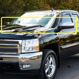 Side View Top Half Mirror Covers Cap For 2007 - 2013 Chevrolet Silverado Tahoe / GMC Sierra -Chrome ABS