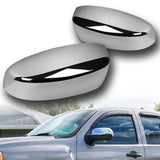 Side View Top Half Mirror Covers Cap For 2007 - 2013 Chevrolet Silverado Tahoe / GMC Sierra -Chrome ABS