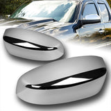 Side View Top Half Mirror Covers Cap For 2007 - 2013 Chevrolet Silverado Tahoe / GMC Sierra -Chrome ABS