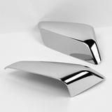 Side View Half Mirror Covers Cap For 2016-2025 Chevy Malibu -Chrome ABS W/ Turn Signal Cut