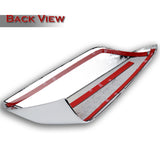 Side View Half Mirror Covers Cap For 2016-2025 Chevy Malibu -Chrome ABS W/ Turn Signal Cut