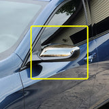 Side View Half Mirror Covers Cap For 2016-2025 Chevy Malibu -Chrome ABS W/ Turn Signal Cut