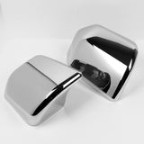 Side View Half Mirror Covers Cap For 2015 - 2020 Ford F-150 F150 -Chrome ABS
