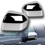 Side View Half Mirror Covers Cap For 2015 - 2020 Ford F-150 F150 -Chrome ABS