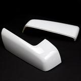 For 2019 - 2024 Chevrolet Silverado / GMC Sierra Side View Top Half Mirror Covers Cap -White ABS
