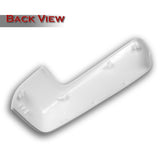 For 2019 - 2024 Chevrolet Silverado / GMC Sierra Side View Top Half Mirror Covers Cap -White ABS