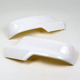 For 2019 - 2026 Dodge RAM 1500 Side View Top Half Mirror Covers Cap Replacement With Turn Signal Hole -White ABS