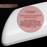 For 2019 - 2026 Dodge RAM 1500 Side View Top Half Mirror Covers Cap Replacement With Turn Signal Hole -White ABS