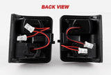 For 2008 - 2016 Ford F-250 F-350 F-450 F-550 Super Duty Side Mirror Amber/White LED Running Signal Lights -Smoke Lens