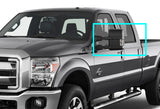 For 2008 - 2016 Ford F-250 F-350 F-450 F-550 Super Duty Side Mirror White LED Running Signal Lights -Chrome Lens