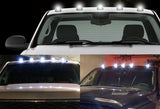 5pcs Smoke Lens LED Cab Roof Running Lights For Trucks & SUVs –White Strobe Warning