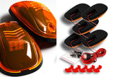 5pcs Amber Lens LED Cab Roof Running Lights For Trucks & SUVs –Amber Strobe Warning