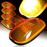 5pcs Amber Lens LED Cab Roof Running Lights For Trucks & SUVs –Amber Strobe Warning