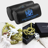 JUNCTION PRODUCE JP VIP Set Car Neck Rest Pillow Headrest Blue + GW Charm Kin Tsuna Rope