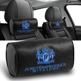 X2 Blue Embroidery Car Neck Rest Pillow Headrest Cushion JP JUNCTION PRODUCE VIP