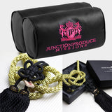 JUNCTION PRODUCE JP VIP Set Car Neck Rest Pillow Headrest Pink + GB Charm Kin Tsuna Rope