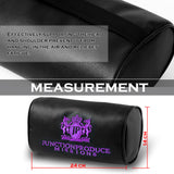 JUNCTION PRODUCE JP VIP Set Car Neck Rest Pillow Headrest Purple + SW Charm Kin Tsuna Rope
