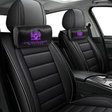 JUNCTION PRODUCE JP VIP Set Car Neck Rest Pillow Headrest PURPLE + GW Charm Kin Tsuna Rope