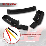 STP-Style For 2015 2016 2017 Ford F-150 Front Bumper Lip Splitter With LED Sequential Light -Unpainted Matte Black