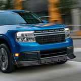 STP-Style For 2022 - 2024 Ford Maverick Front Bumper Splitter Spoiler Lip 5PCS -Unpainted Matte Black