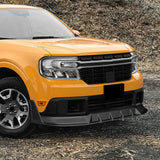 STP-Style For 2022 - 2024 Ford Maverick Front Bumper Splitter Spoiler Lip 5PCS -Unpainted Matte Black